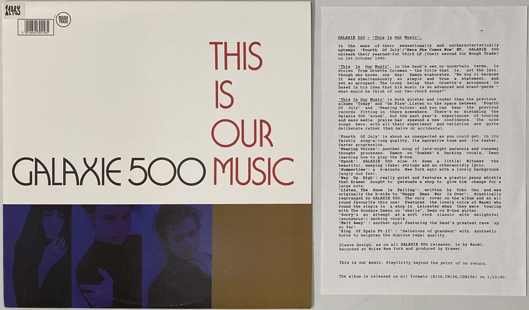 John Peel's copy of Galaxie 500's This Is Our Music