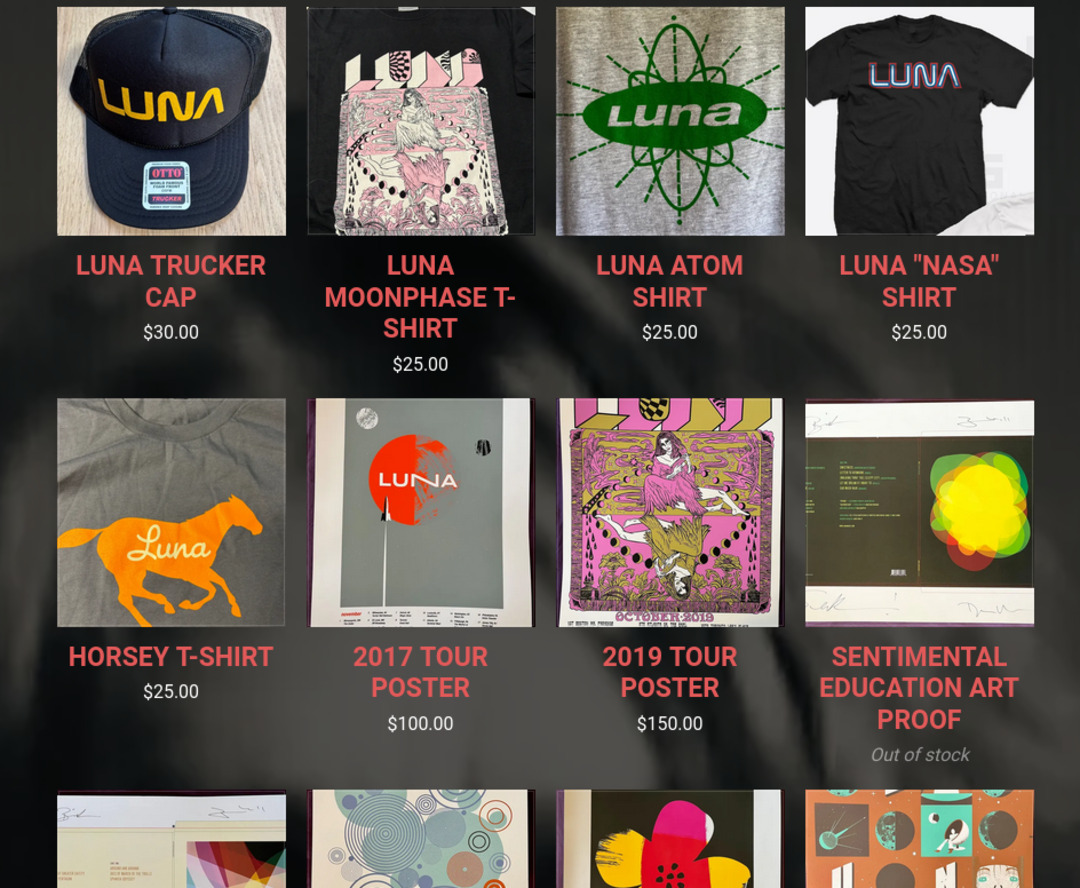 Luna items in the deanwareham.com shop