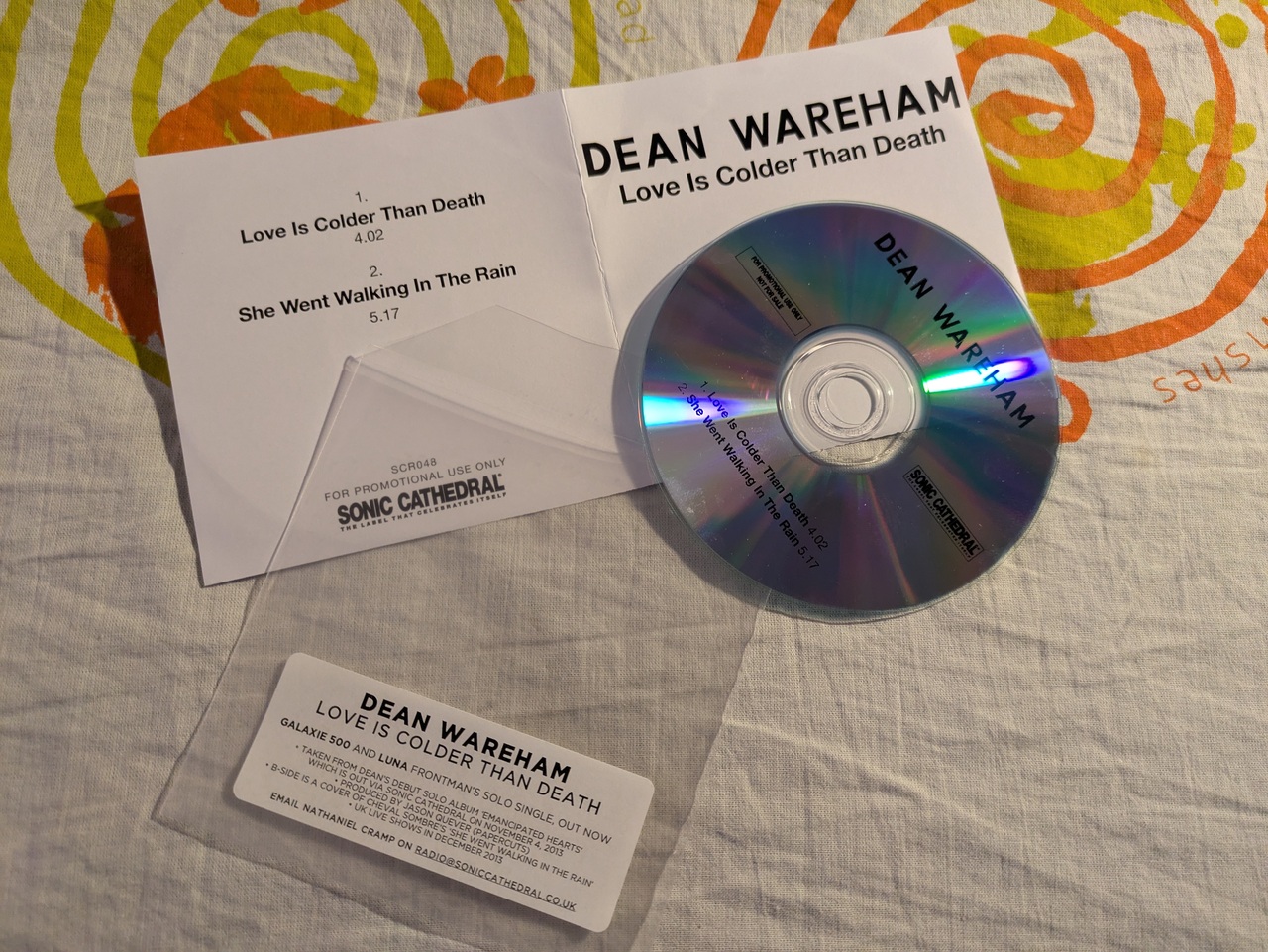 Dean Wareham - Love is Colder... (promo CD)