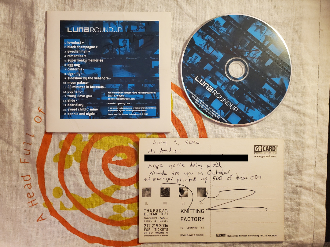 Luna - Roundup (signed CD)