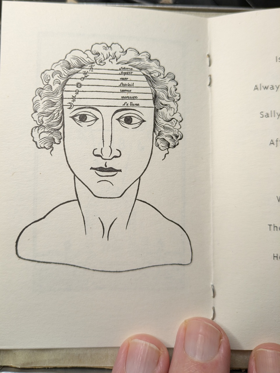 A Metaposcopy chart from 1658