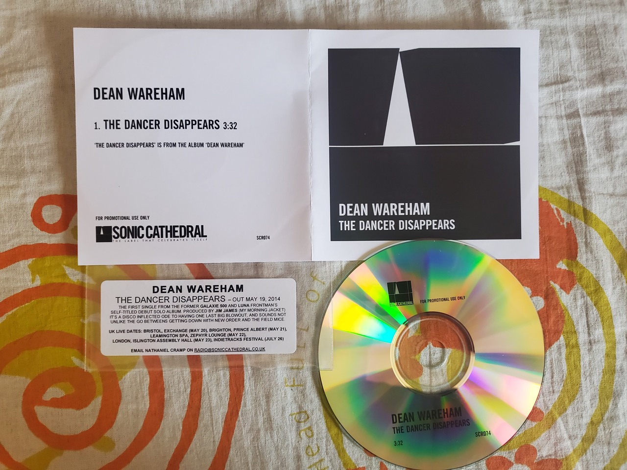 Dean Wareham - The Dancer Disappears (promo CD)