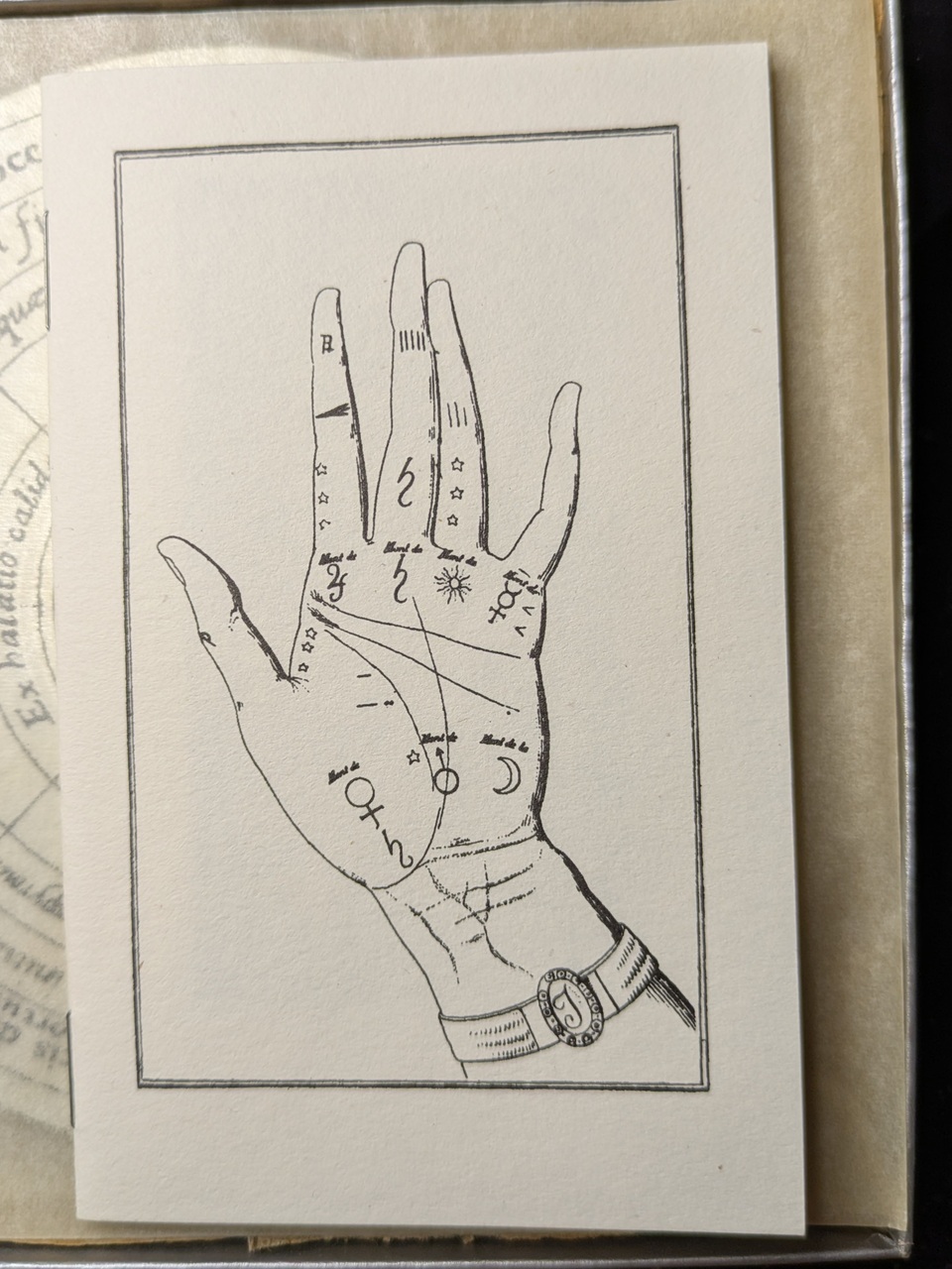 The left hand of french empress Josephine (1814 engraving)