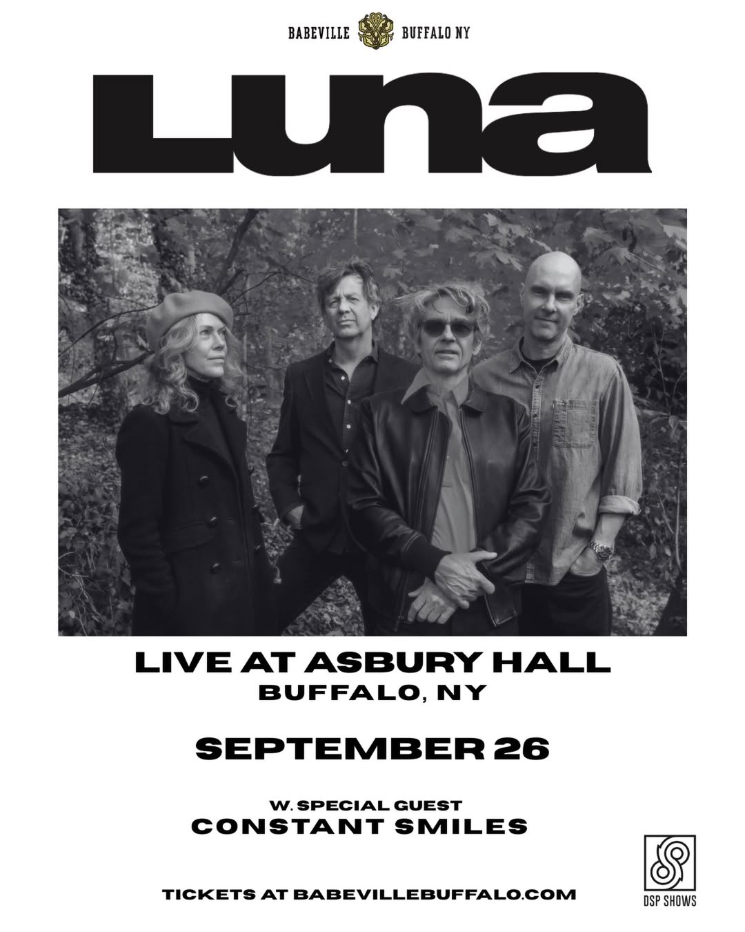 Poster for 26 September 2026 at Asbury Hall