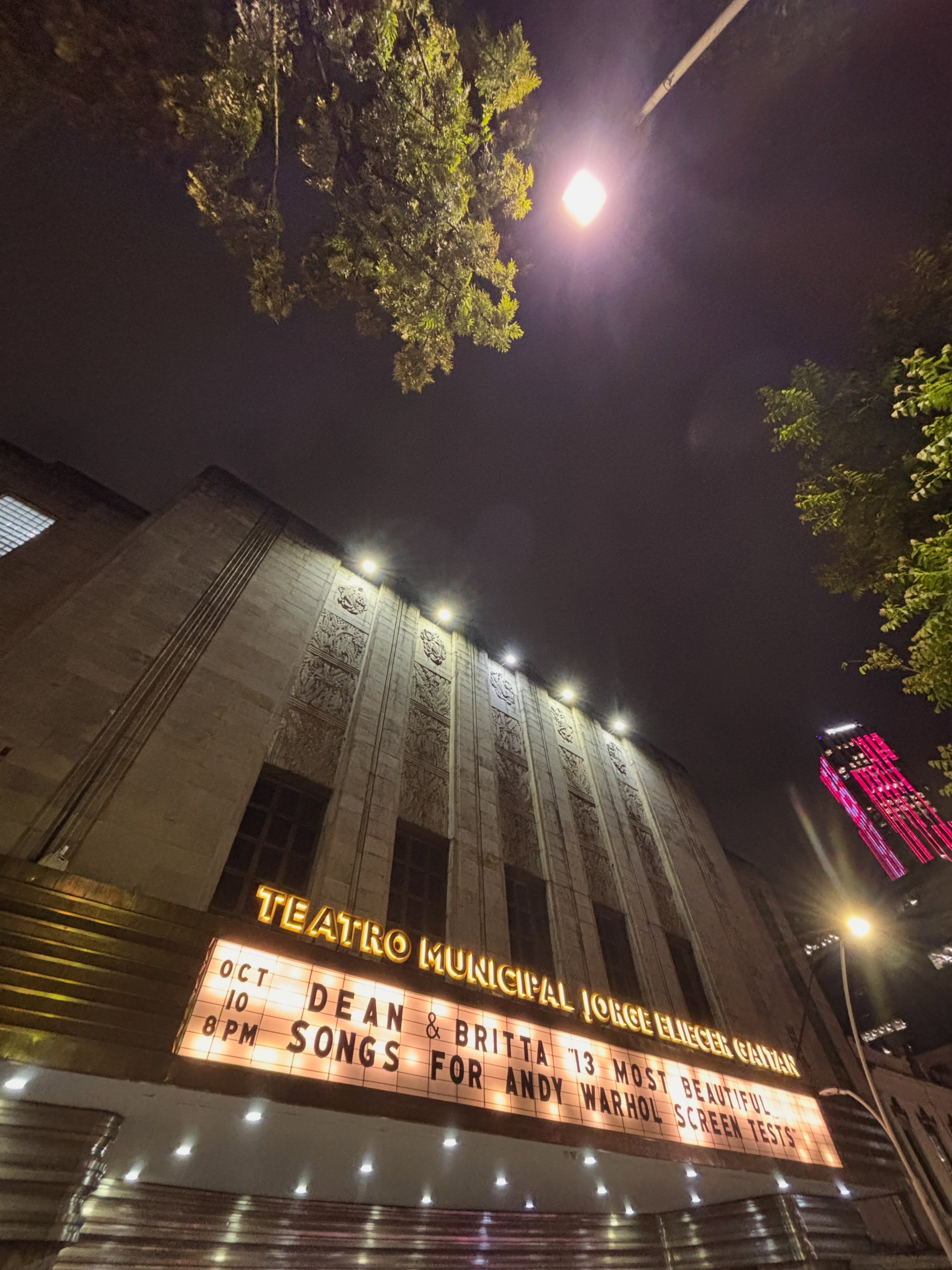 Theatre in Bogota (from Dean's Insta)