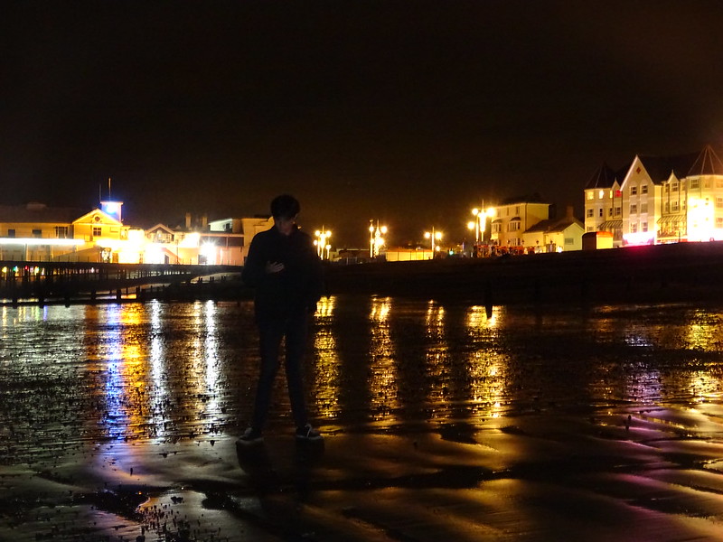 Adam on the beach at Bognor