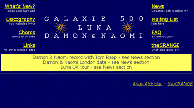 Screen grab from October 1997