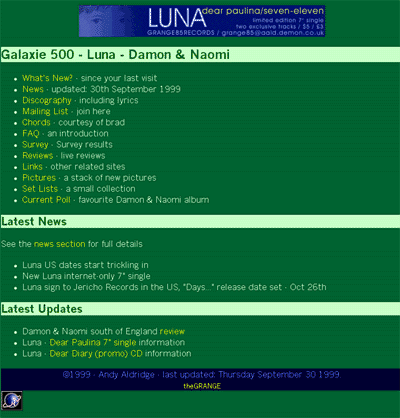 Screen grab from January 1999
