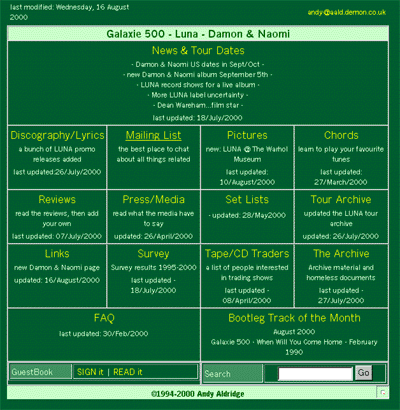 Screen grab from August 2000